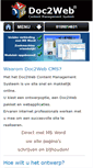 Mobile Screenshot of doc2web.nl