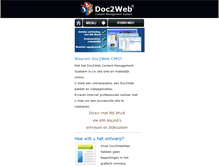 Tablet Screenshot of doc2web.nl